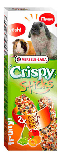 фото Лакомство для грызунов versele-laga crispy с фруктами, 2 шт, 110г