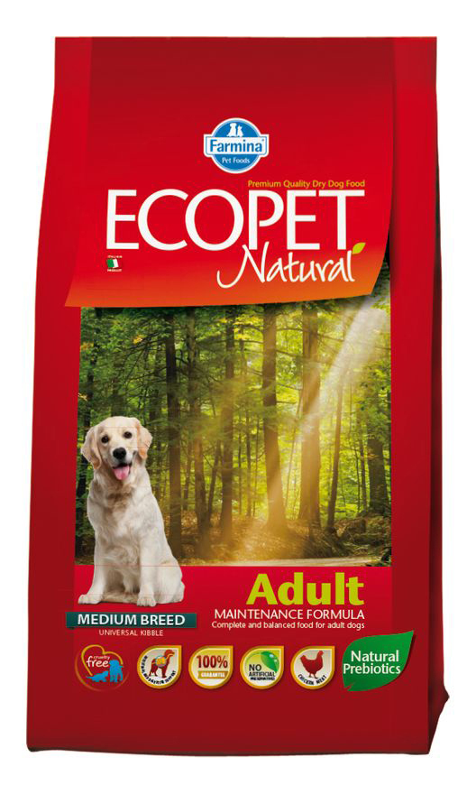 фото Сухой корм для собак farmina ecopet natural adult, курица, 2,5кг