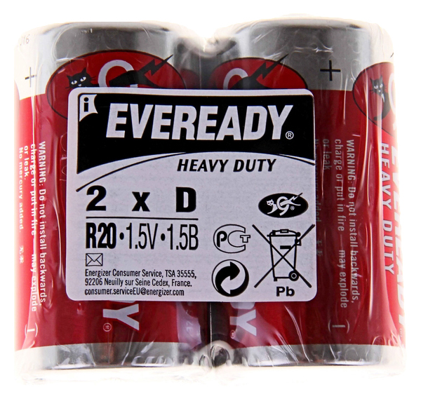 

Батарейка Energizer Eveready Super Heavy Duty 2 шт, Eveready Super Heavy Duty