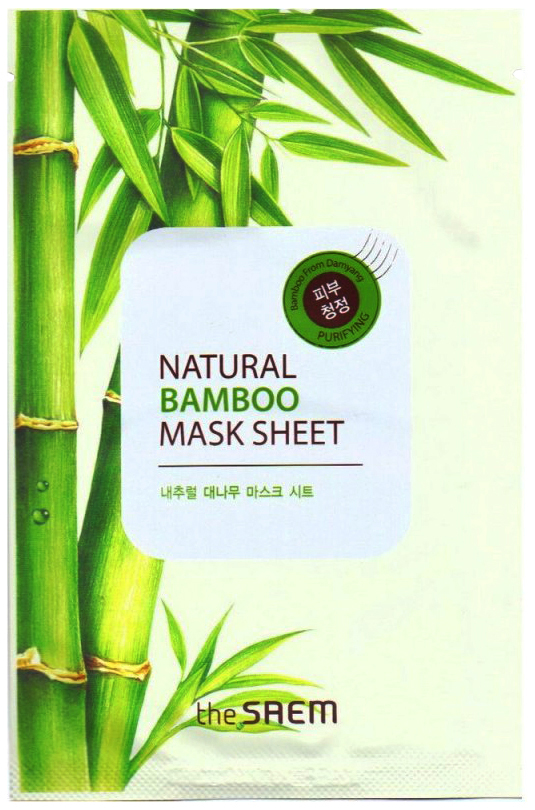 

Маска для лица the SAEM Natural Bamboo Mask Sheet 21 мл, natural Bamboo Mask Sheet