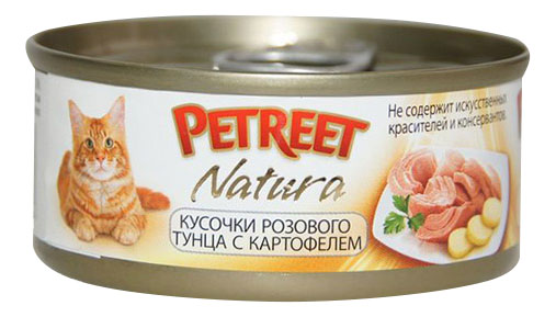 фото Консервы для кошек petreet natura, тунец, картофель, 70г