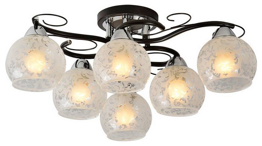 

Люстра потолочная IDLamp 234/6PF-Blackchrome, 234/6PF-Blackchrome
