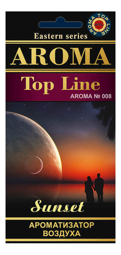 

Автомобильный ароматизатор AROMA Top Line 008, автомобильный ароматизатор 008 Sunset
