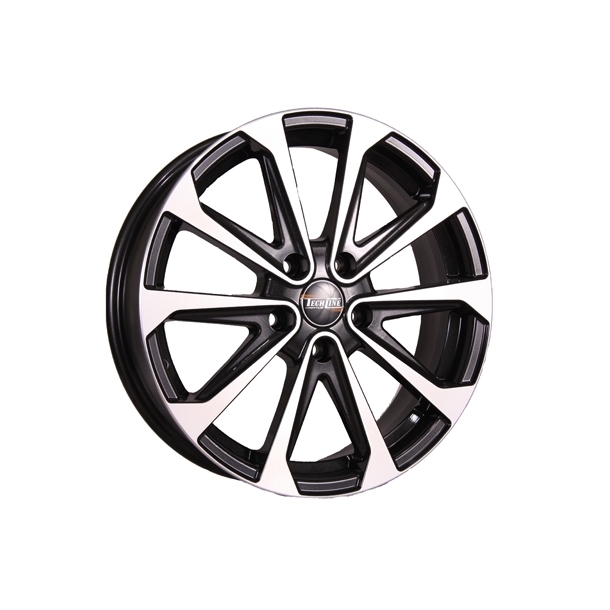 

Колесный диск Tech-Line R16 6.5J PCD5x112 ET33 D57.1 (T639-6516-571-5x112-33BSD), Черный;серебристый, 639