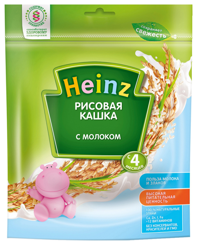 

Каша молочная Heinz Рисовая с 4 мес. 250 г, Рисовая
