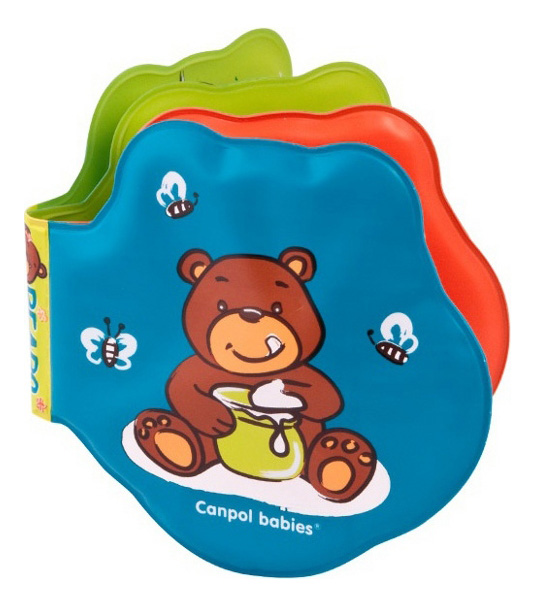 фото Мягкая книжка-пищалка для купания медвежонок canpol babies