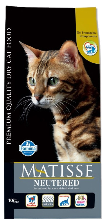 

Сухой корм для кошек Farmina Matisse Neutered, для стерилизованных, курица, 10кг, Matisse Neutered