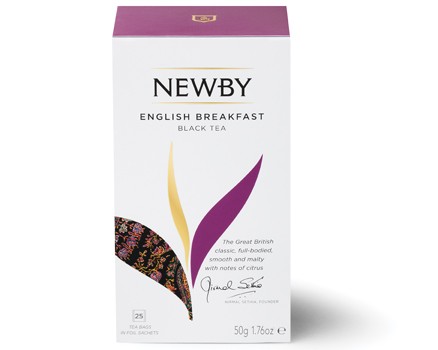 Чай черный Newby english breakfast 25 пакетиков