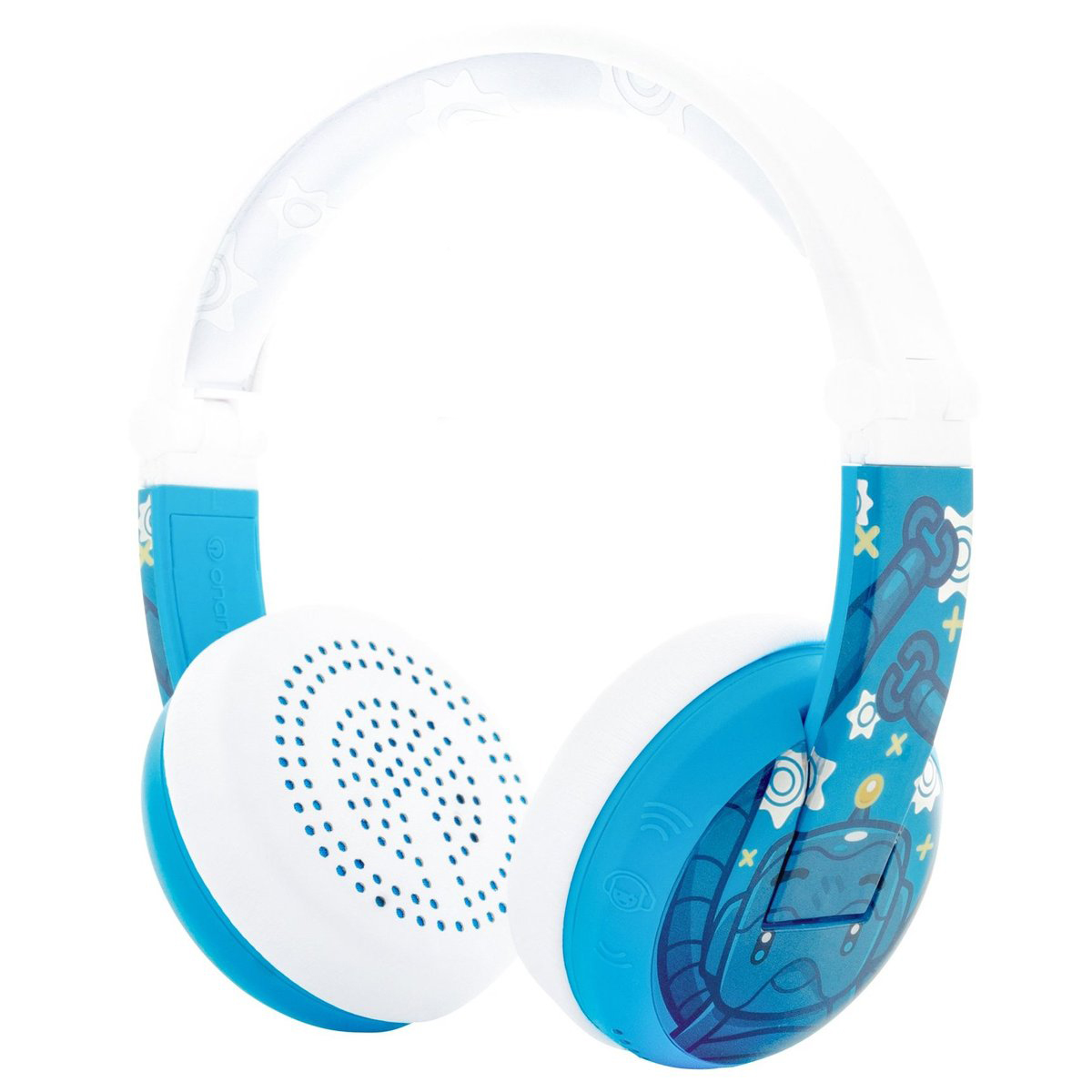 фото Беспроводные наушники buddyphones wave robot white/blue