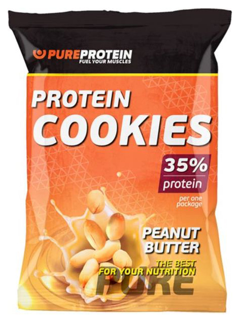 фото Протеиновое печенье pureprotein protein cookies 80 г арахисовое масло