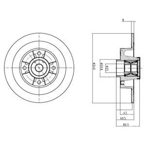 фото Тормозной диск delphi bg9028rs