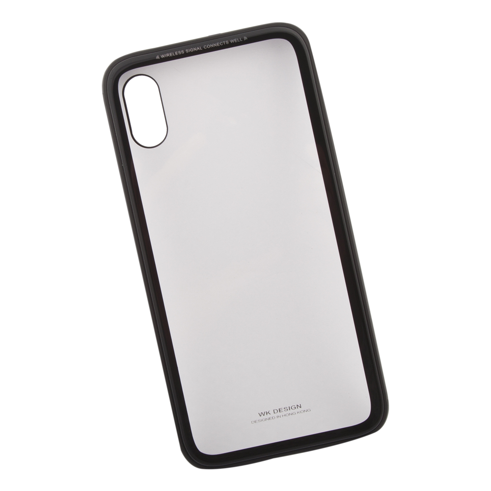 фото Чехол для iphone x wk-kingkong series glass case (black)