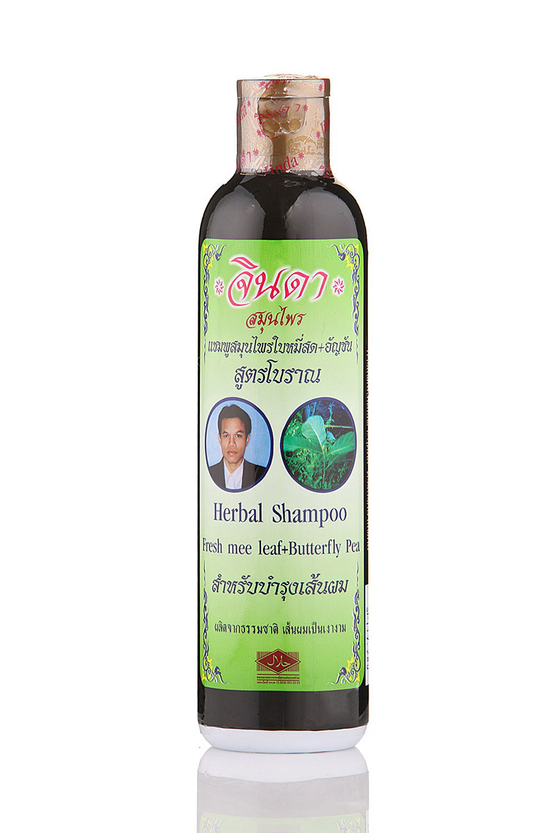 Шампунь Jinda Herbal Shampoo Травяной от выпадения волос 250 мл jinda шампунь с экстрактом листьев литсеи особый herb