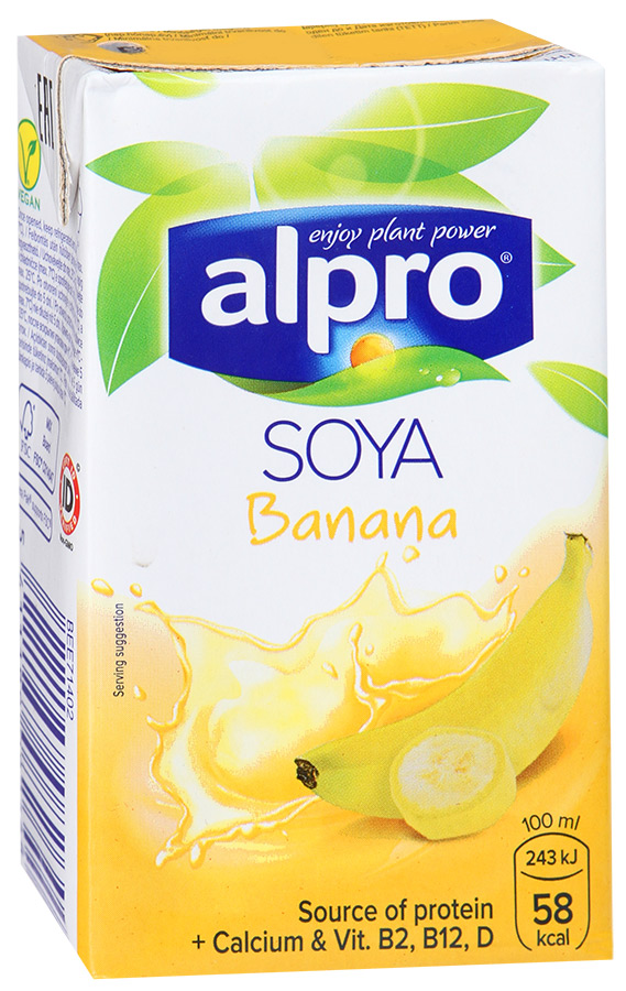 Напиток соево-банановый Alpro обогащенный кальцием и витаминами 0.25 л