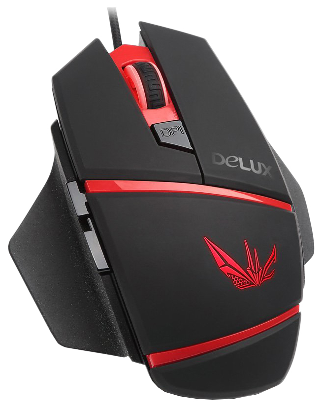 фото Игровая мышь delux m611 red/black