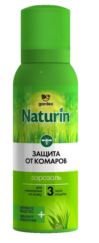 Аэрозоль от комаров Gardex Naturin 80мл