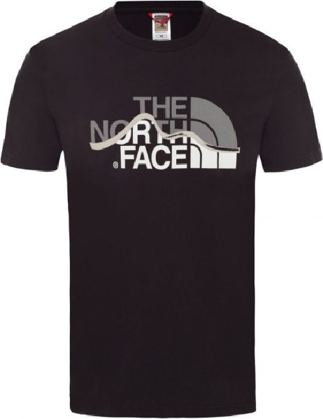 фото Футболка the north face s/s mountain line tee, tnf black, m int