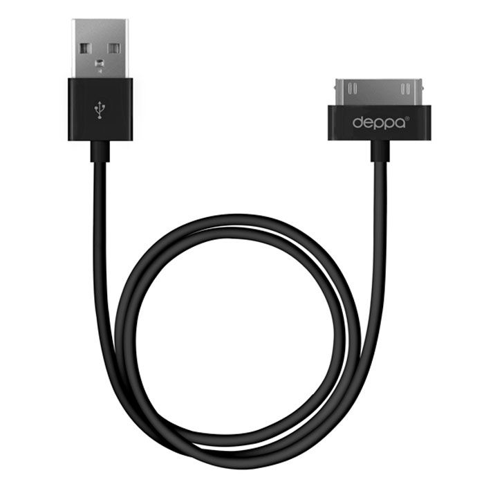 фото Дата-кабель deppa usb-lightning 1,2м black