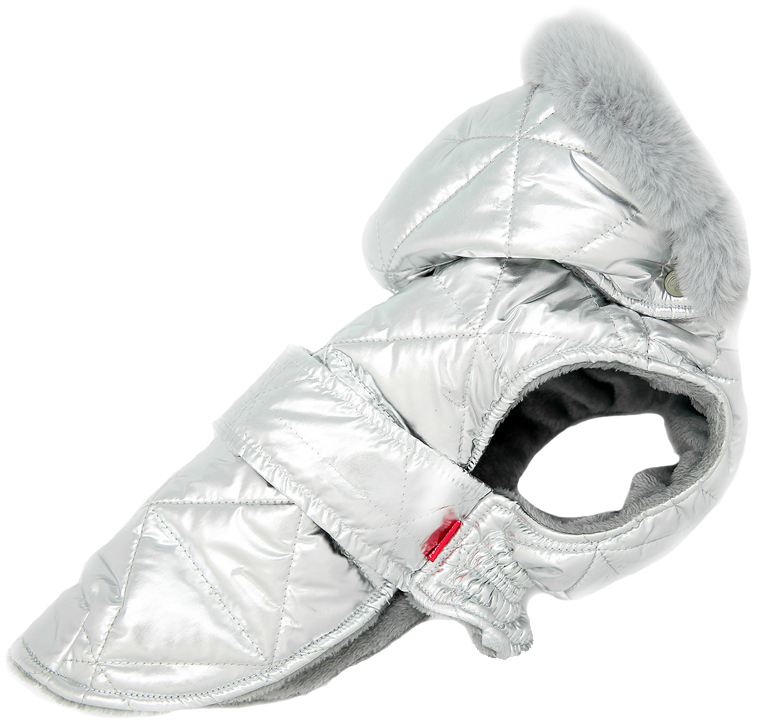 

Попона для собак FOR MY DOGS, унисекс, серебристая, FW668-2019 14, FW668-2019