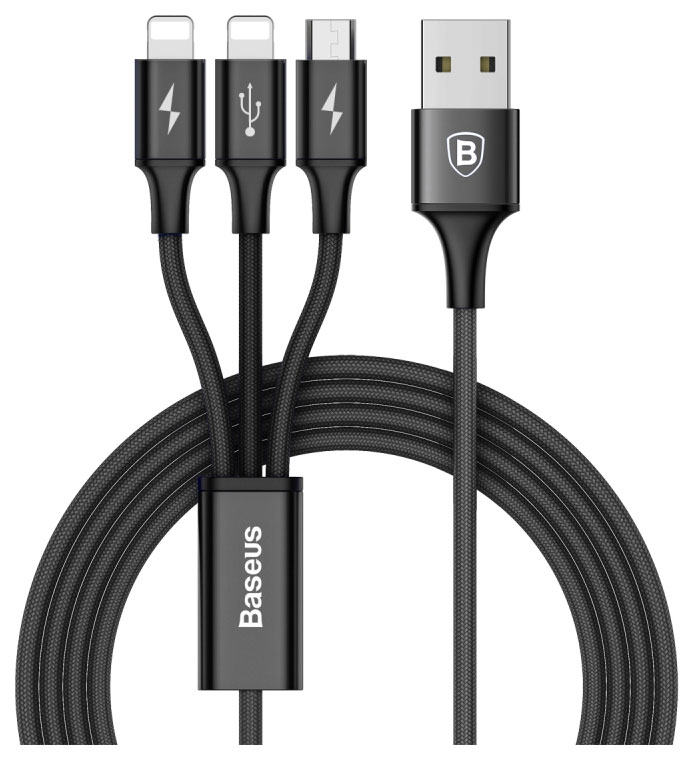 

Кабель Baseus Rapid Lightning 1.2m Black