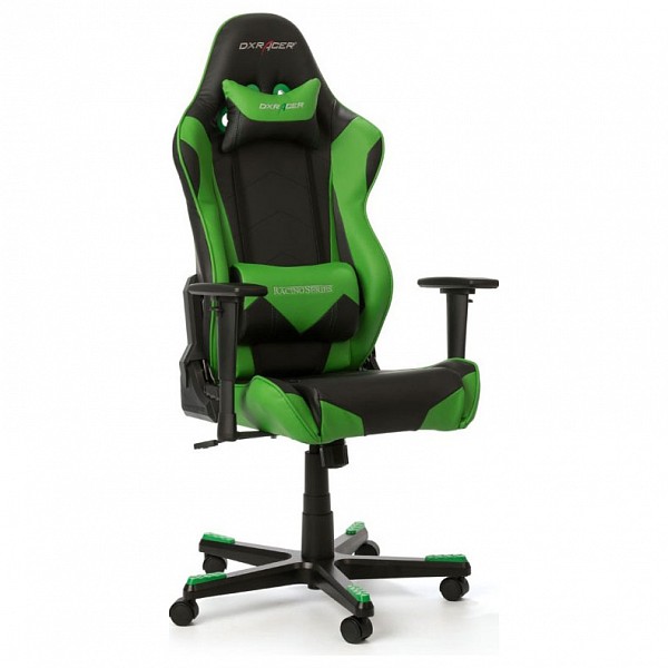 фото Игровое кресло dxracer racing oh/re0/ne dxr_oh_re0_ne, зеленый/черный