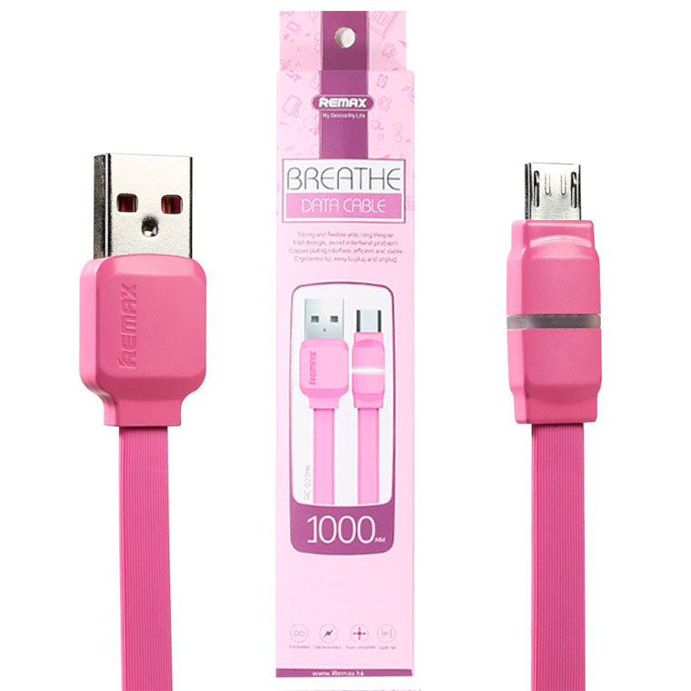 Кабель Remax Breathe RC-029m (1m) pink 100024482826