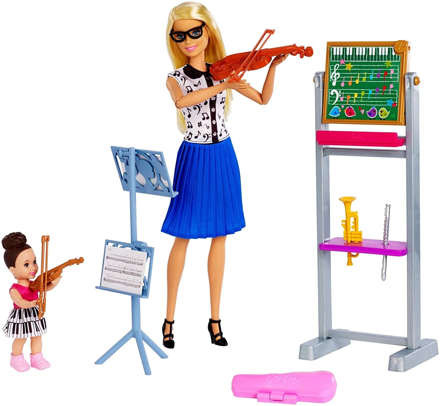 фото Игровой набор с куклой barbie кем быть? учитель музыки! fxp18