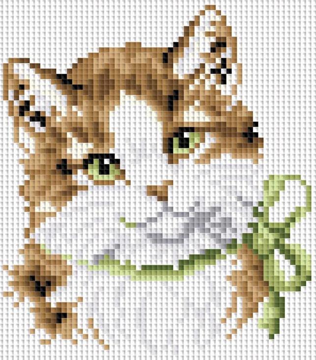 

Алмазная вышивка Белоснежка Кошка Алиса, 20x20 см, Кошка Алиса