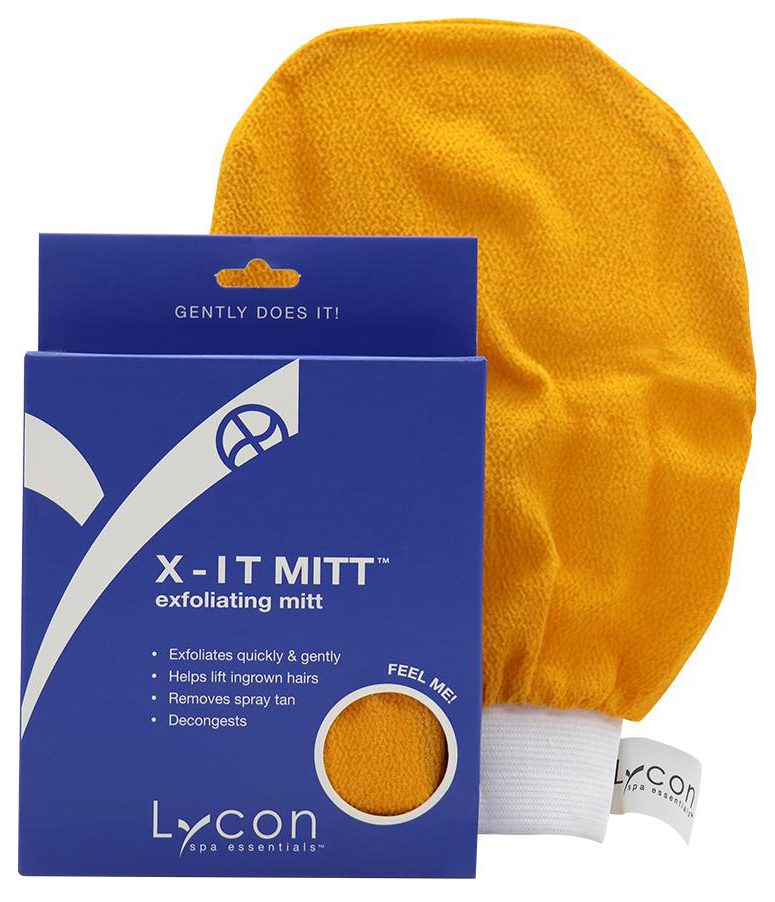 Мочалка для тела Lycon X-It Exfoliating MITT варежка аппликатор minetan bronze on applicator mitt для многоразового использования