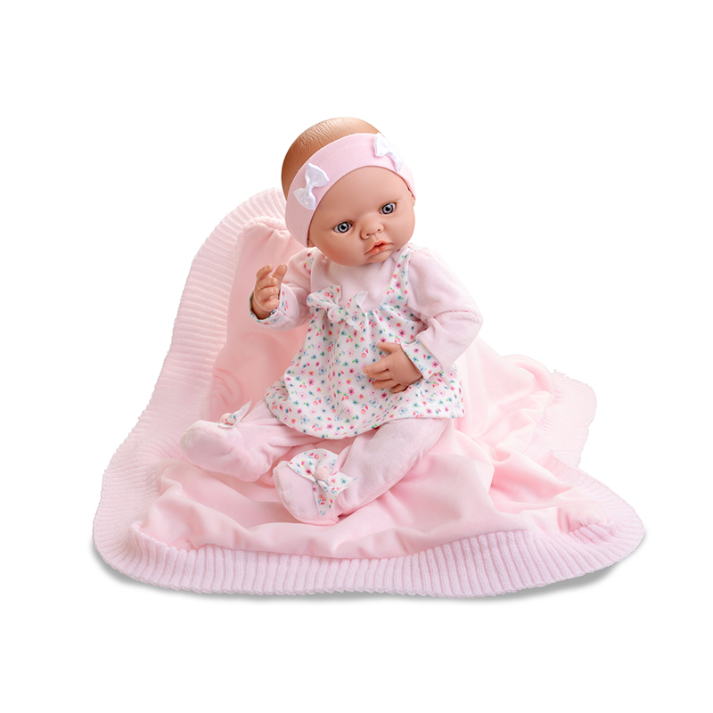 

Кукла Berjuan Newborn с розовым одеялом для малыша