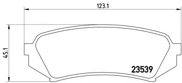 Комплект тормозных колодок Brembo P83049