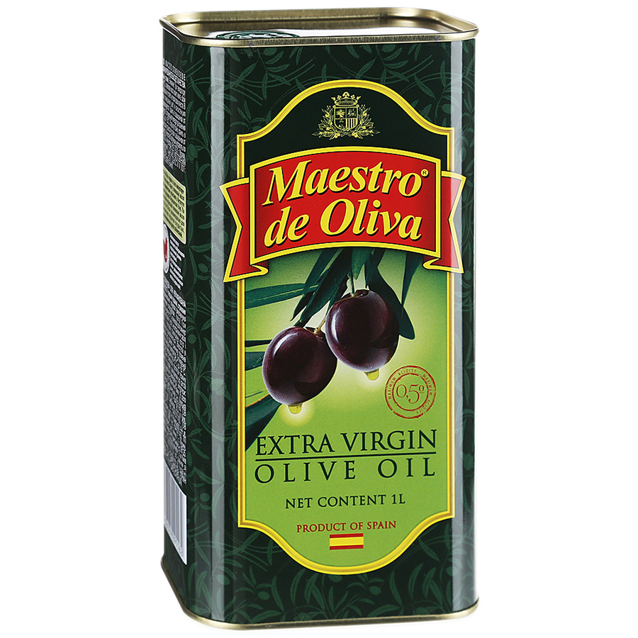 Масло Maestro de Oliva extra virgin оливковое нерафинированное 1 л