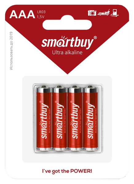 Батарейка SmartBuy Alkaline SBBA-3A04B 4 шт