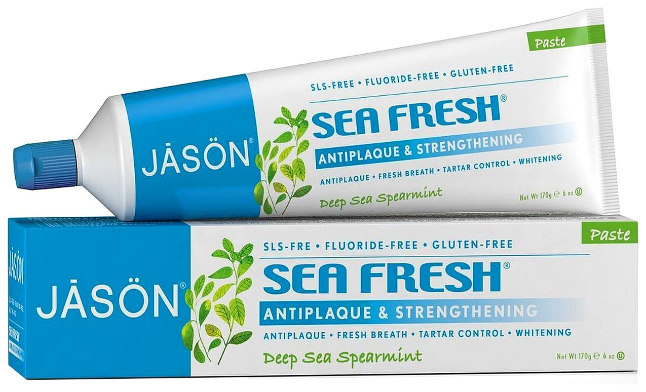 фото Зубная паста jāsön sea fresh strengthening toothpaste 170 мл jason