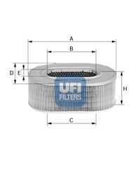 фото Фильтр воздушный двигателя ufi 27.162.00