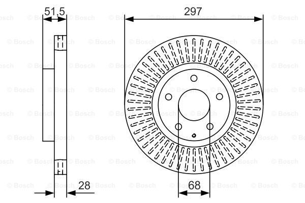 фото Тормозной диск bosch 0986479b15