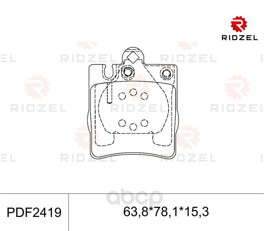 

Комплект тормозных колодок RIDZEL PDF2419