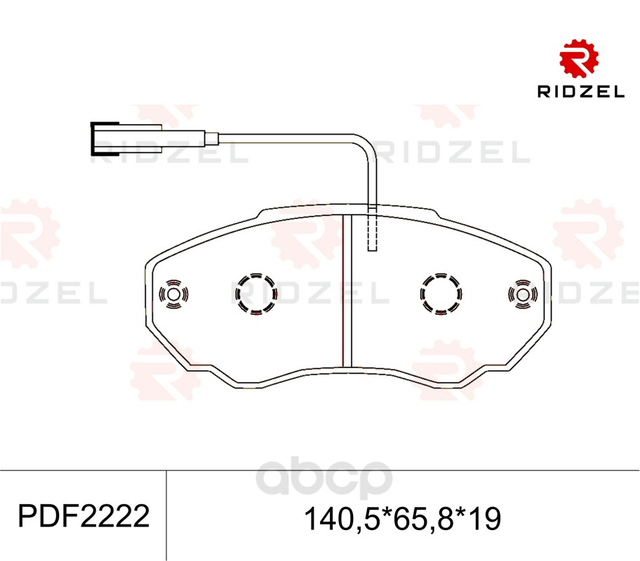 

Комплект тормозных колодок RIDZEL PDF2222