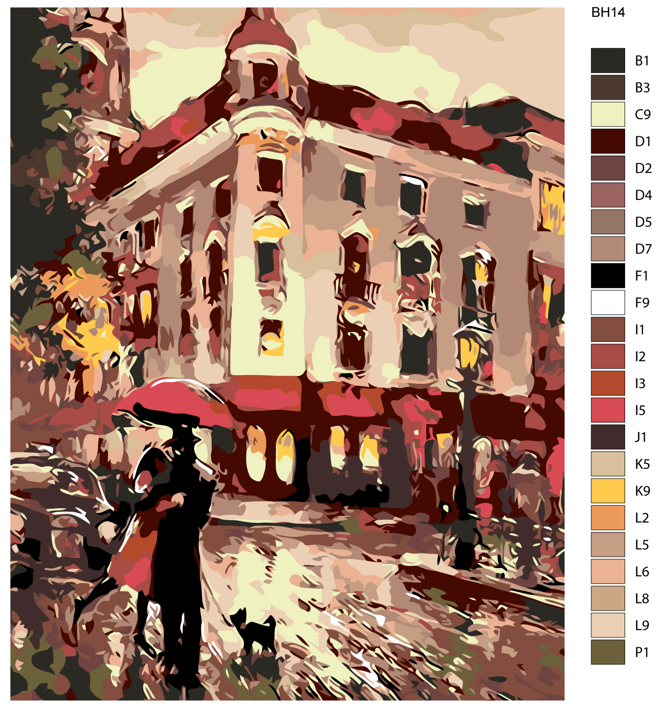 

Картина по номерам, 40 x 50, BH14, BH14