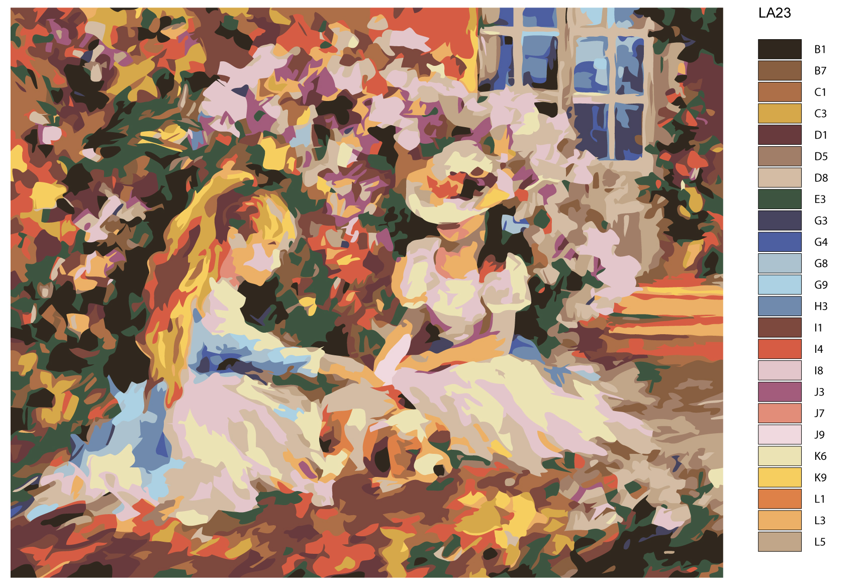 

Картина по номерам, 40 x 50, LA23, LA23