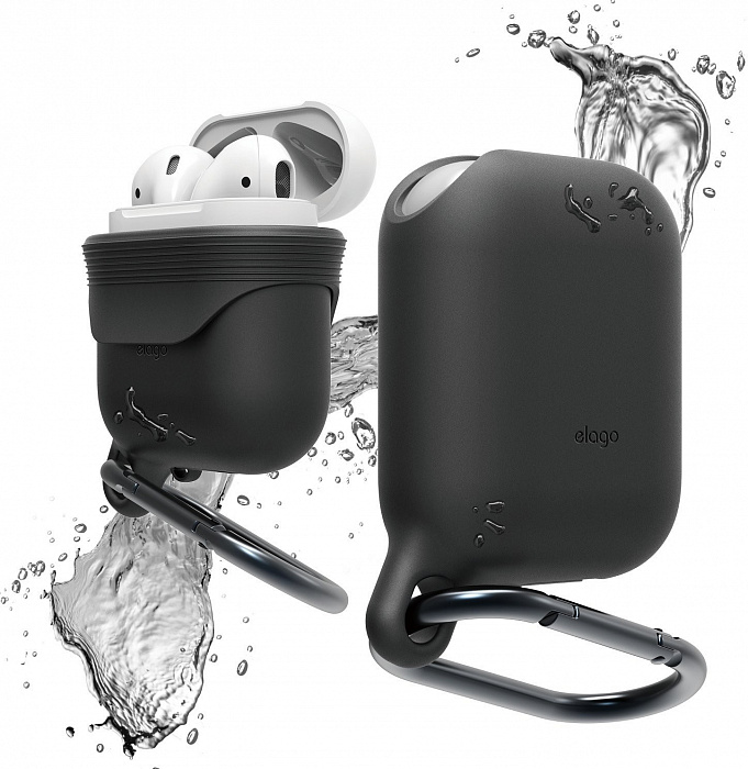 фото Чехол elago waterproof hang case для airpods (black)