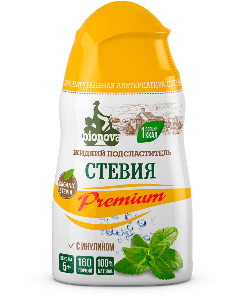 

Подсластитель Bionova столовый стевия premium жидкий 80 г