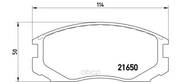 

Тормозные колодки brembo передние P54015