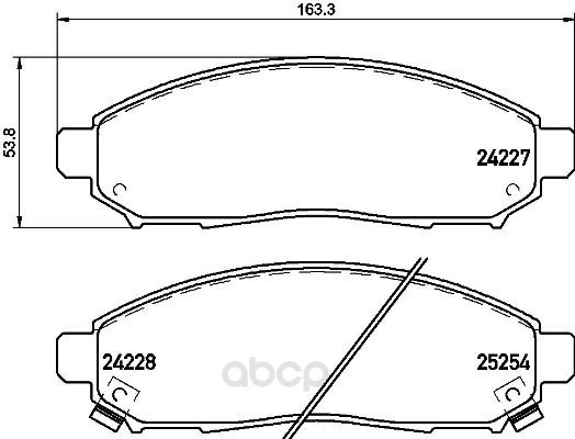 

Тормозные колодки brembo передние с датчиком P56096