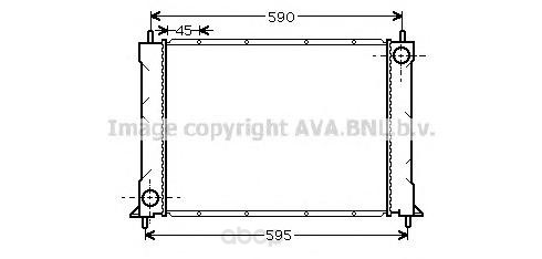фото Радиатор охлаждения двигателя ava au2069