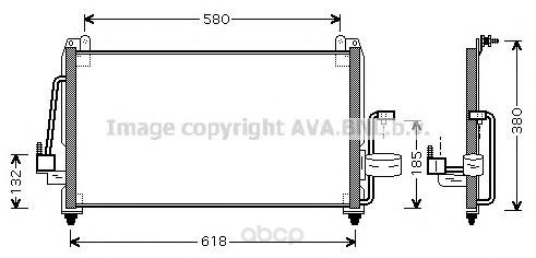 

Радиатор охлаждения двигателя Ava DW5040