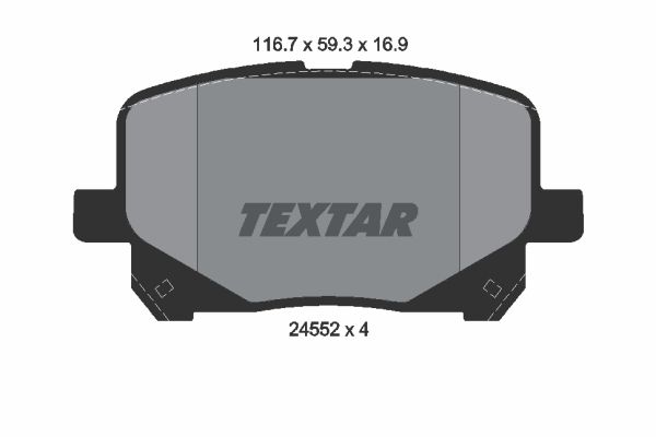 

Комплект тормозных дисковых колодок Textar 2452201