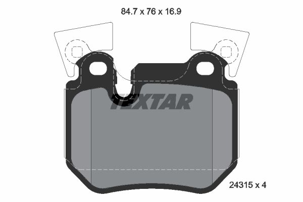 

Тормозные колодки Textar дисковые 2431501