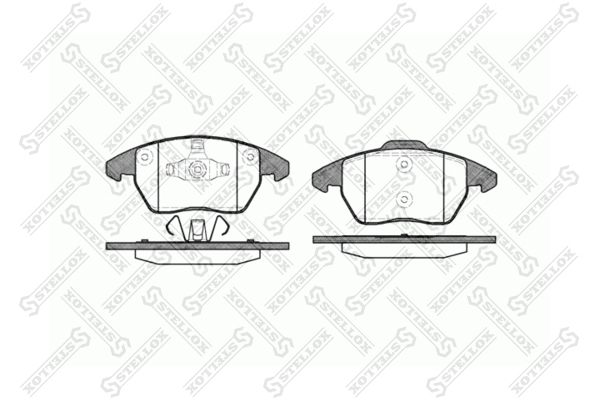 

Тормозные колодки Stellox дисковые 1041010SX