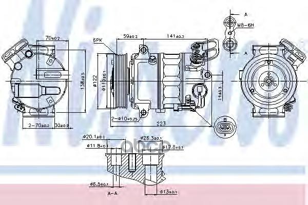 Компрессор кондиционера Nissens 89420